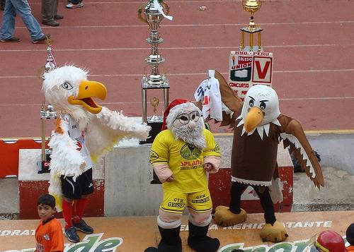Las mascotas del Sport Águila se quedaron con las ganas de volar hacia Primera División (Foto: flickr.com / Usuario: chullitoandino)